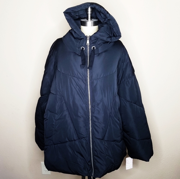 Free People Black Puffer Jacket - Picture 4 of 7